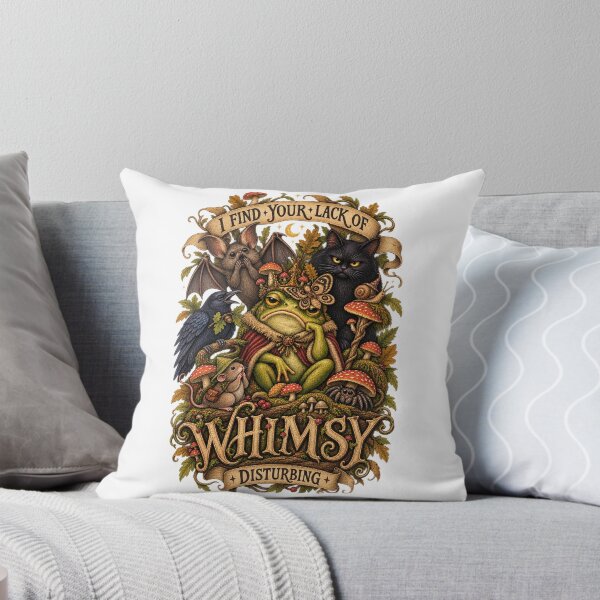 Item preview, I Find Your Lack Of Whimsy Disturbing - Frog King Cottagecore designed and sold by Neurospicy Trolls.