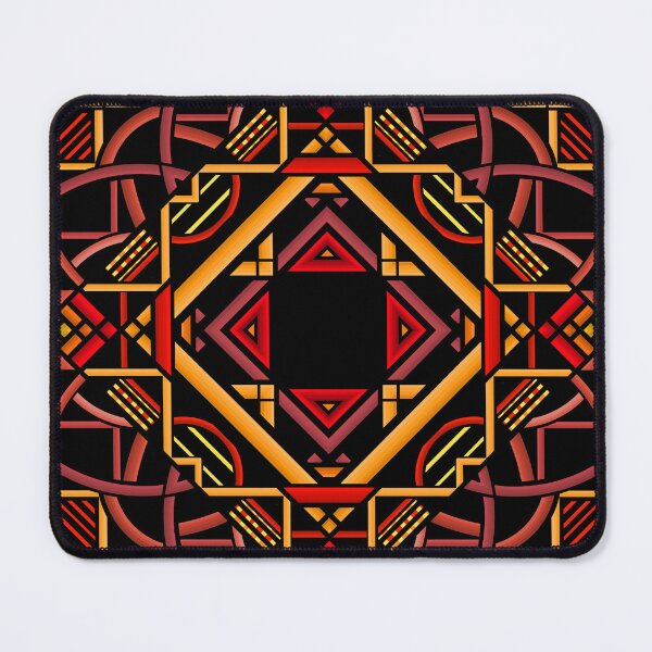 Item preview, Warm Art Deco Abstract Design- Fiery Geometry designed and sold by JayMakesTiktok.