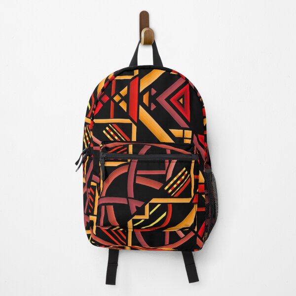 Item preview, Warm Art Deco Abstract Design- Fiery Geometry designed and sold by JayMakesTiktok.