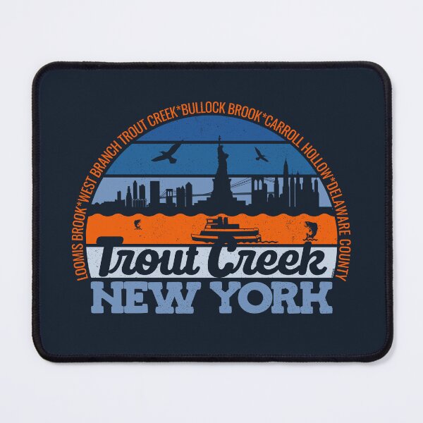 Item preview, Trout Creek New York Sunset Retro Vintage Local Pride Logo designed and sold by CRHPOD20.