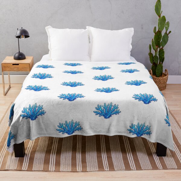 Item preview, Blue Staghorn Acropora Coral Reef Illustration designed and sold by KenworksDigital.