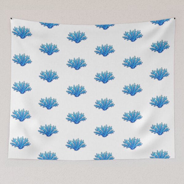Item preview, Blue Staghorn Acropora Coral Reef Illustration designed and sold by KenworksDigital.