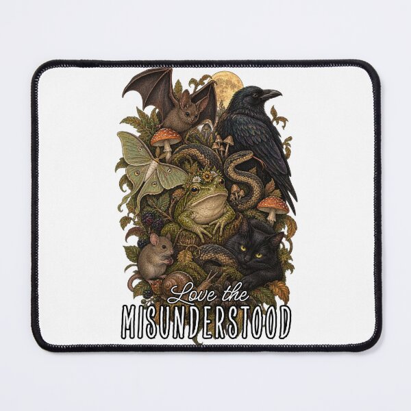 Item preview, Love The Misunderstood Bat Raven Cat Frog- Goblincore designed and sold by Neurospicy Trolls.