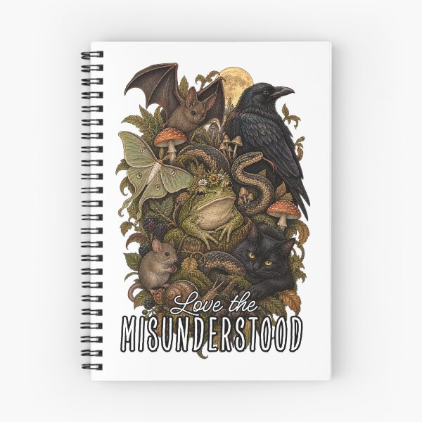 Item preview, Love The Misunderstood Bat Raven Cat Frog- Goblincore  designed and sold by Neurospicy Trolls.