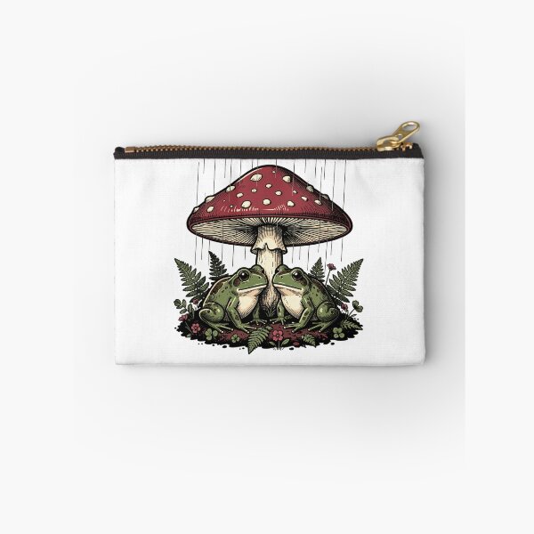 Item preview, Shelter Beneath the Toadstool – Cottagecore Frogs designed and sold by mrshadow113.