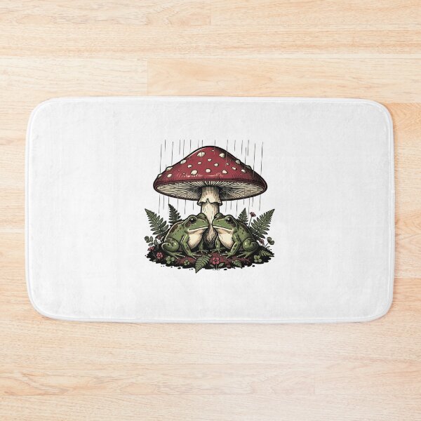 Item preview, Shelter Beneath the Toadstool – Cottagecore Frogs designed and sold by mrshadow113.