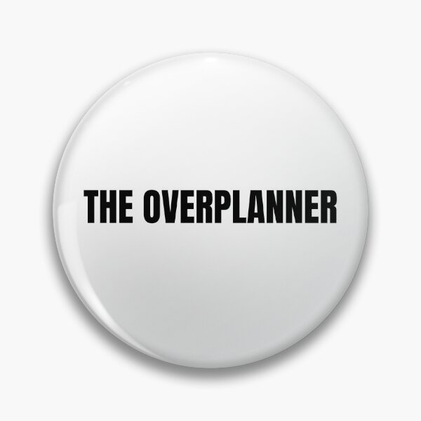 Item preview, The Overplanner – Funny Minimalist Typography designed and sold by Paper Owl Studio.