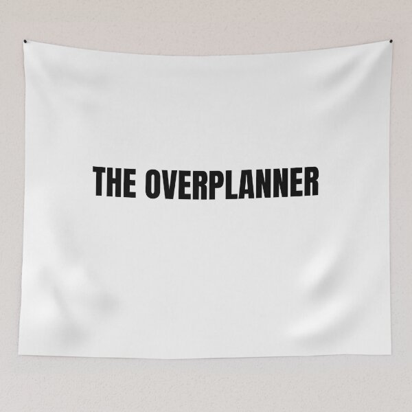 Item preview, The Overplanner – Funny Minimalist Typography designed and sold by Paper Owl Studio.