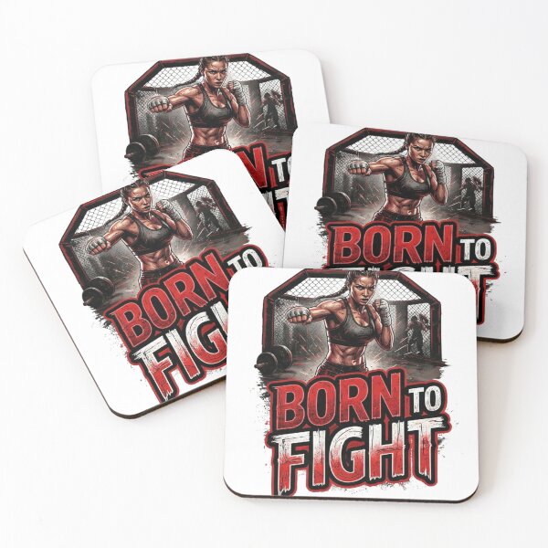 Item preview, Born To Fight MMA Female Fighter Combat Sports designed and sold by wecrea.