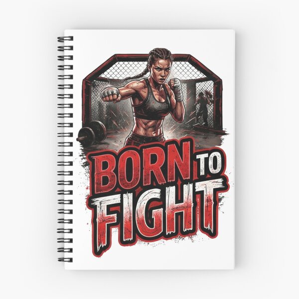 Item preview, Born To Fight MMA Female Fighter Combat Sports designed and sold by wecrea.