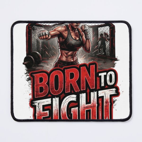 Item preview, Born To Fight MMA Female Fighter Combat Sports designed and sold by wecrea.