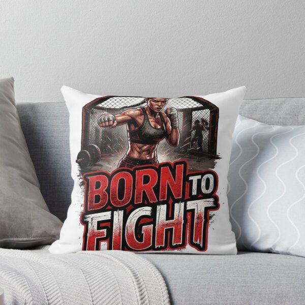 Item preview, Born To Fight MMA Female Fighter Combat Sports designed and sold by wecrea.