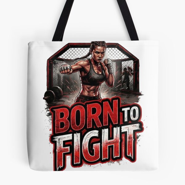 Item preview, Born To Fight MMA Female Fighter Combat Sports designed and sold by wecrea.