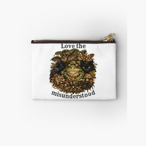 Item preview, Love The Misunderstood - Gothic Frog Bat Crow Snake Cat designed and sold by Neurospicy Trolls.