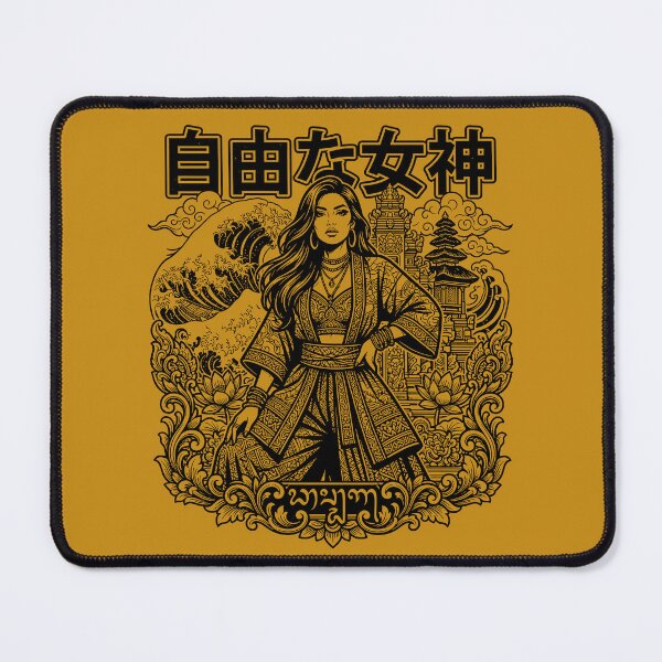 Item preview, Jiyuu Na Megami Free Goddess Balinese Wave Art designed and sold by cannsuh.