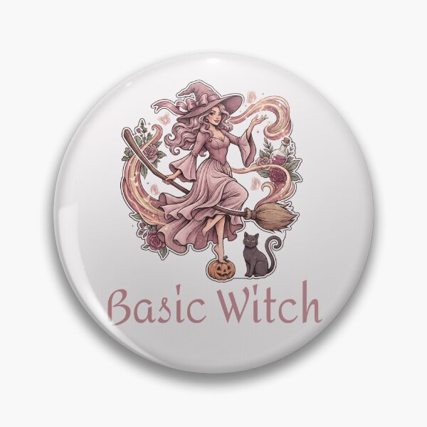 Item preview, Pinkoween Basic Witch Magic Pumpkin & Black Cat designed and sold by MythicCotton.