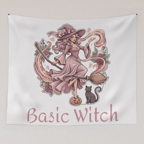 Item preview, Pinkoween Basic Witch Magic Pumpkin & Black Cat designed and sold by MythicCotton.