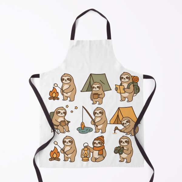 Item preview, Cute Sloth Camping Outdoor Adventure Collection designed and sold by wecrea.