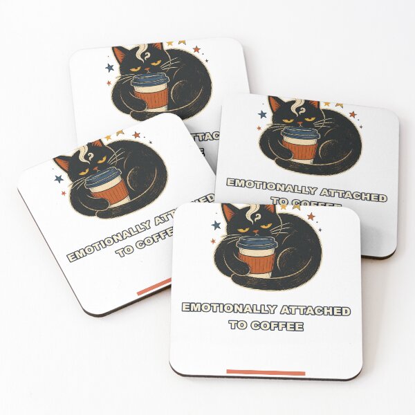 Item preview, Emotionally Attached to Coffee Cat designed and sold by good-graffity.