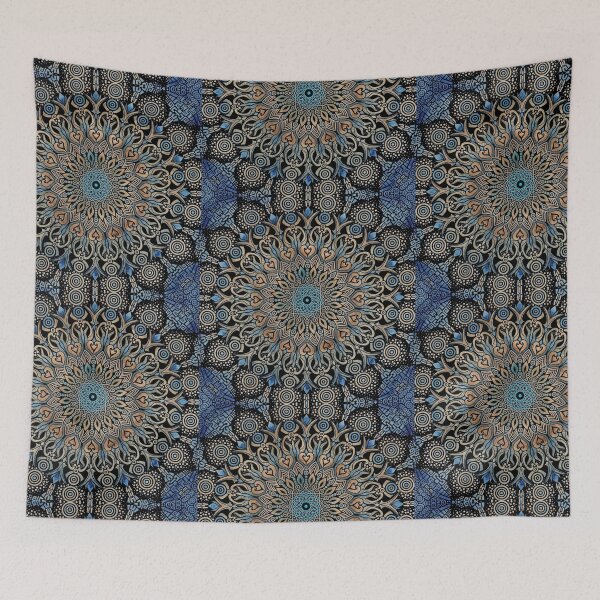 Item preview, Mandala art n.6 (Blue) designed and sold by Filotecnia.
