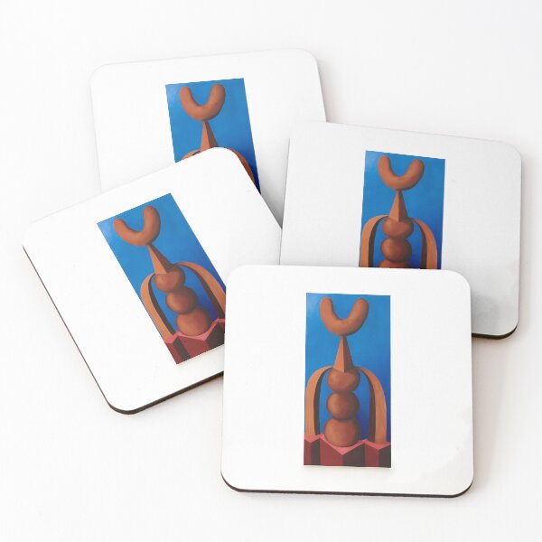 Item preview, Totemic Grace: Surrealist Terracotta Monolith designed and sold by Caragodemia.
