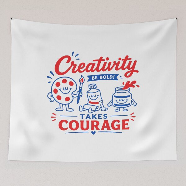 Item preview, Creativity Takes Courage Be Bold Art Teacher designed and sold by gunaone-design.
