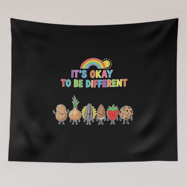Item preview, It's Okay To Be Different Diversity Inclusion Self Love Acceptance designed and sold by PopStars1993.