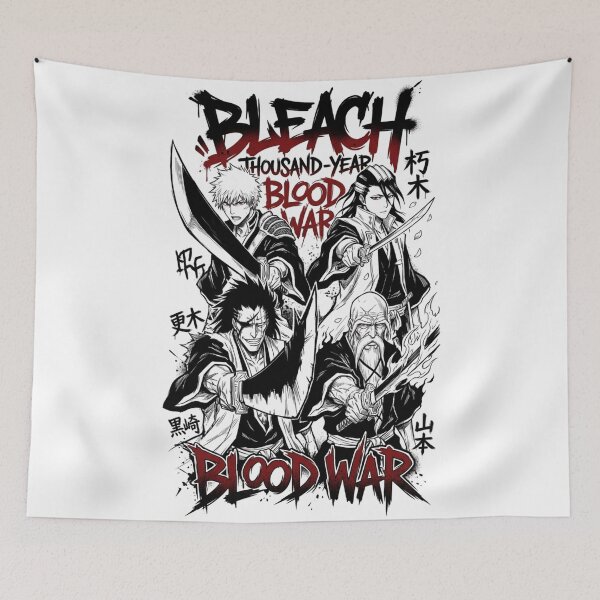 Item preview, Bleach Thousand-Year Blood War Anime Manga Art Ichigo Byakuya Zaraki Yamamoto designed and sold by FreakToons.