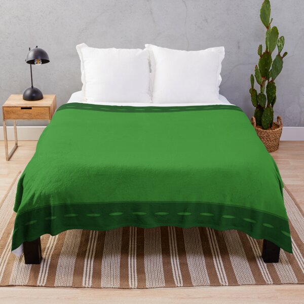 Item preview, A simple design divided into a light green and dark green background with a green thread stitch horizontally above and below designed and sold by Cherevan.