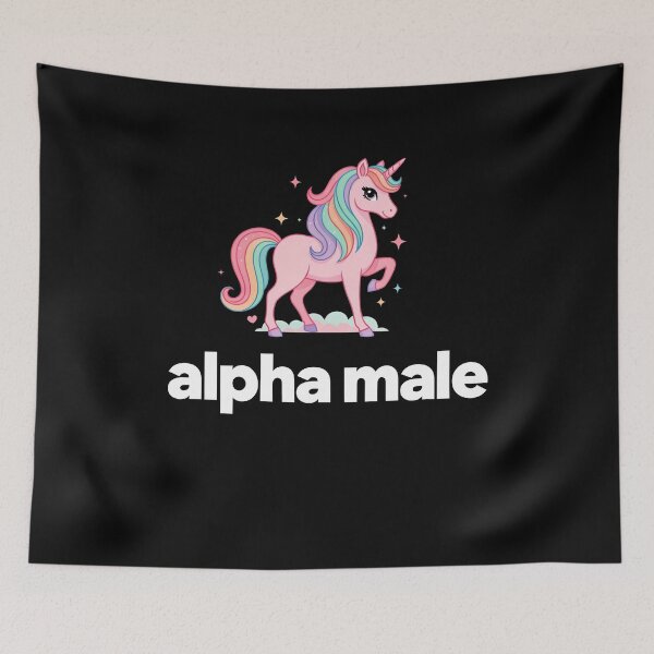 Item preview, Alpha Male Unicorn Funny Sarcastic Gym Gift designed and sold by Say It With Ink.