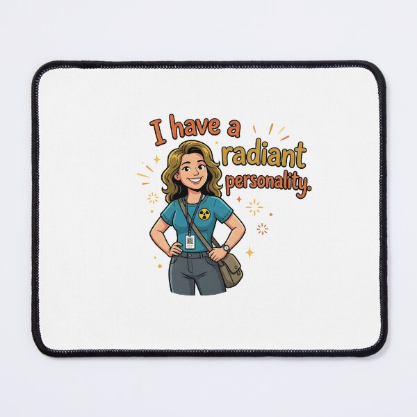 Item preview, Radiation Therapist Radiant Personality Radioactive Funny Quote designed and sold by CleverRaccoon.