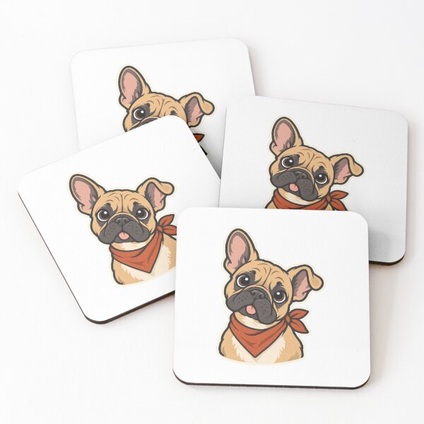 Item preview, French Bulldog Head Tilt Frenchie in a Bandana designed and sold by eignvalue.