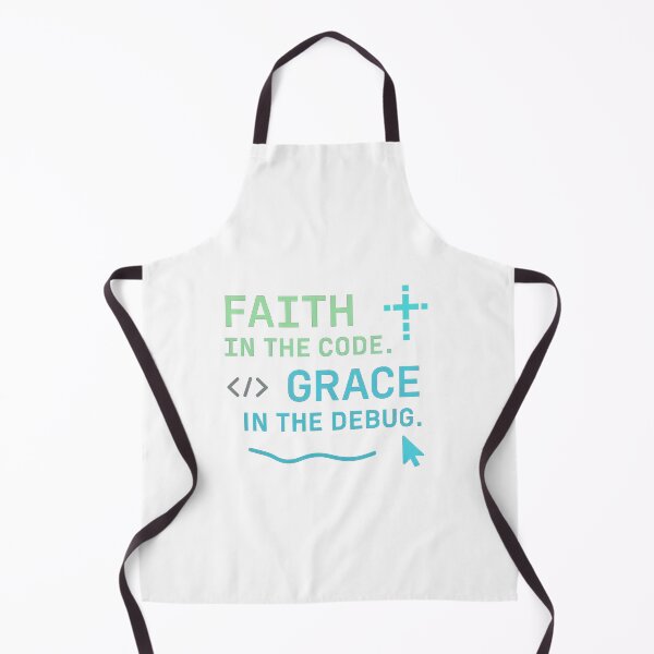 Item preview, Faith in the Code Grace in the Debug – Christian Programmer Tech Design designed and sold by SoulThread Studio.