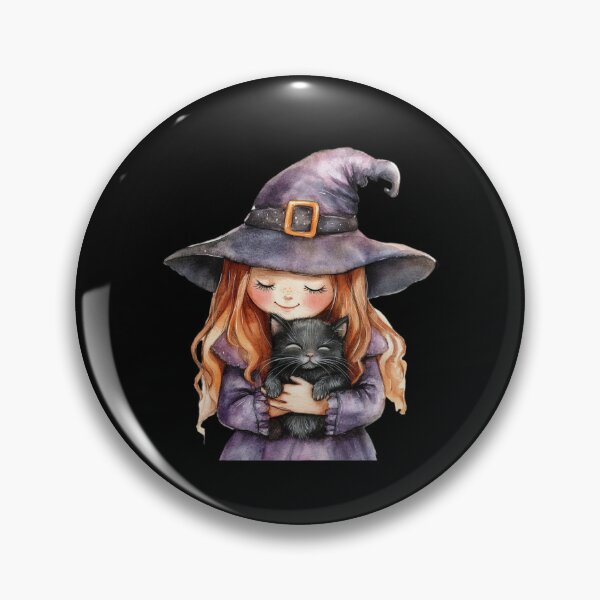 Item preview, Joven bruja con gato negro designed and sold by ilkansiturikman.