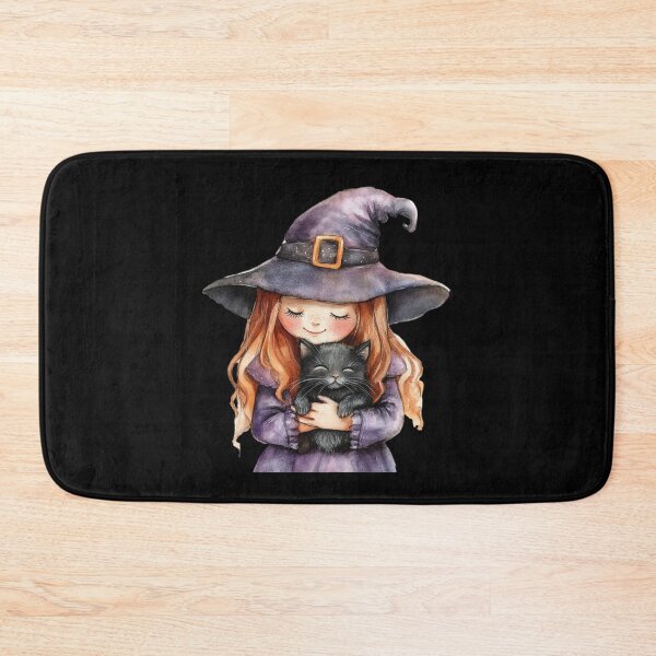 Item preview, Young Witch with Black Cat designed and sold by ilkansiturikman.