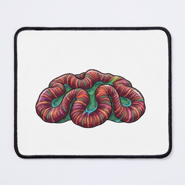 Item preview, Lobophyllia Brain Coral Colorful Reef Aquarium Art designed and sold by KenworksDigital.