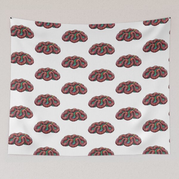 Item preview, Lobophyllia Brain Coral Colorful Reef Aquarium Art designed and sold by KenworksDigital.