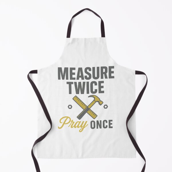 Item preview, Measure Twice Pray Once – Christian Tradesman Faith Tool Design designed and sold by SoulThread Studio.