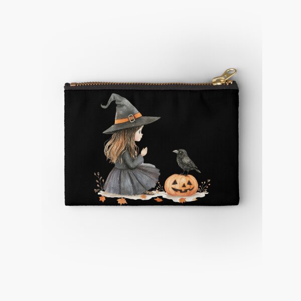 Item preview, Little Witch and Crow on Pumpkin designed and sold by ilkansiturikman.