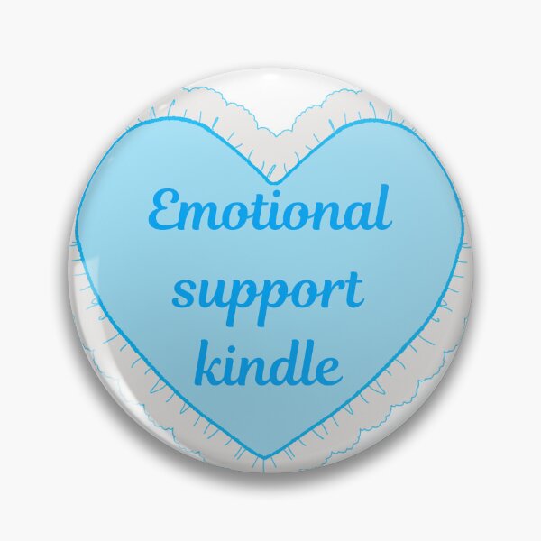 Item preview,  emotional support kindle sticker blue designed and sold by Artbychiii.