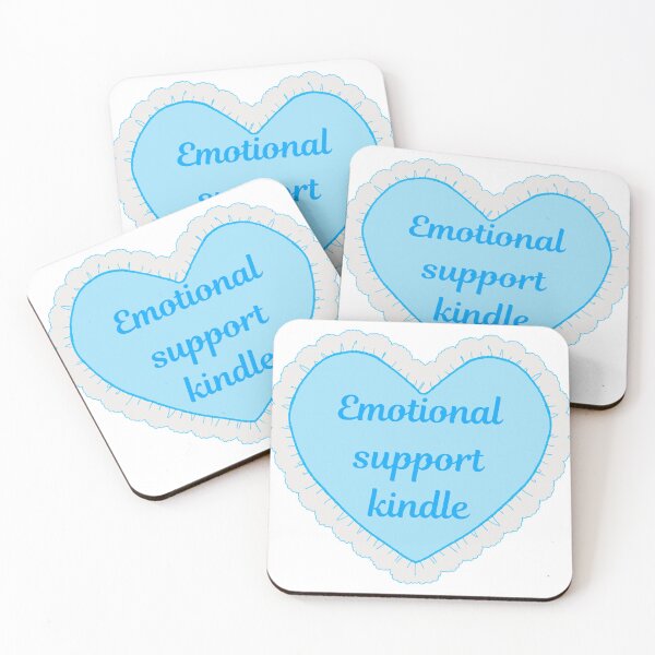 Item preview,  emotional support kindle sticker blue designed and sold by Artbychiii.