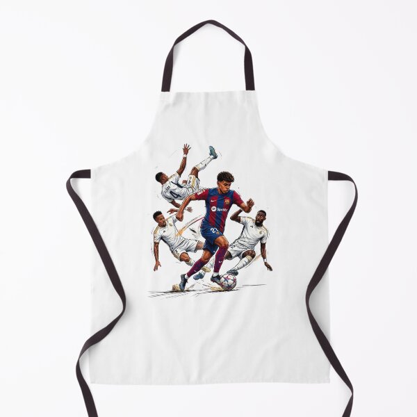 Item preview, Lamine Yamal Dribbling Real Madrid Players Illustration Art designed and sold by annaarthk.
