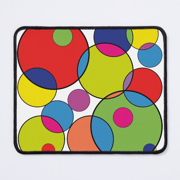 Item preview, Colored Geometric Pattern with Overlapping Circles designed and sold by AndysTeeShop.