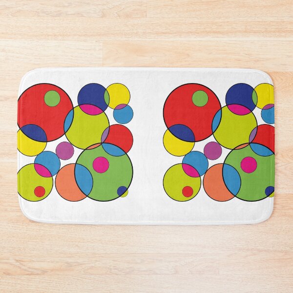 Item preview, Colored Geometric Pattern with Overlapping Circles designed and sold by AndysTeeShop.
