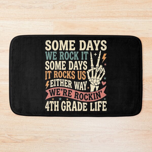 Item preview, Some Days We Rock It 4th Grade Life Back to School Funny designed and sold by hemagamo.