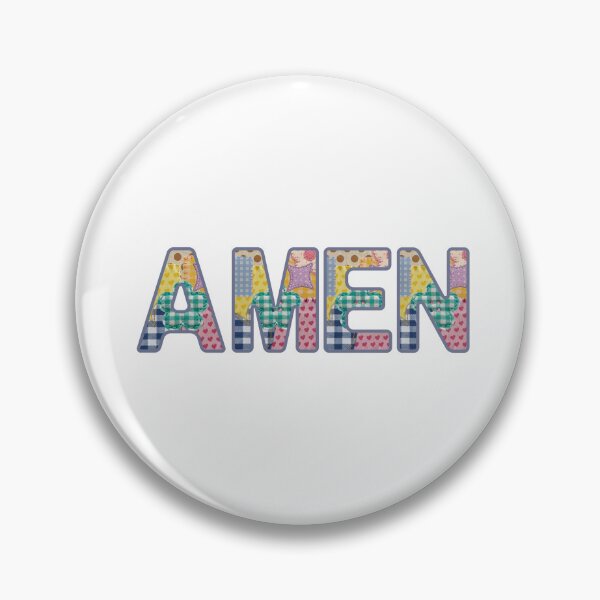 Item preview, Amen Faith Christian Quilted Patchwork Design designed and sold by Evercrest Life.