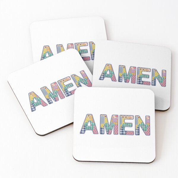 Item preview, Amen Faith Christian Quilted Patchwork Design designed and sold by Evercrest Life.