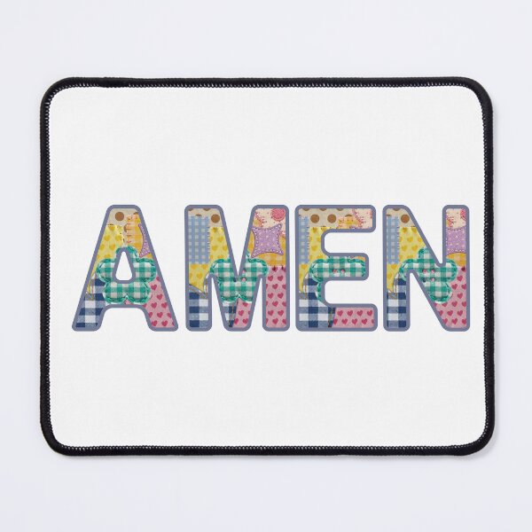 Item preview, Amen Faith Christian Quilted Patchwork Design designed and sold by Evercrest Life.
