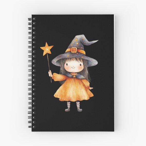 Item preview, Cute Little Witch with Wand designed and sold by ilkansiturikman.