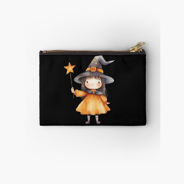 Item preview, Cute Little Witch with Wand designed and sold by ilkansiturikman.